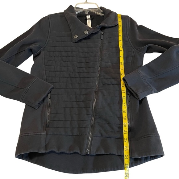 Lululemon Fleece To Be True Jacket Mock Neck Black 2 quilted athletic yoga - Picture 10 of 14